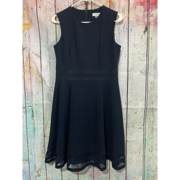 Calvin Klein Navy Blue Size 10 Dress - Picture 10 of 11